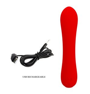 Pretty Love Prescott Rechargeable Red Vibrator, 190 mm – image 8