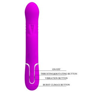 Vibromasseur lapin à perles violettes Pretty Love – photo 8