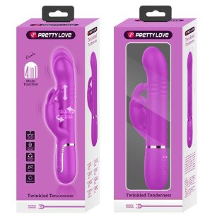Vibromasseur lapin à perles violettes Pretty Love – photo 10