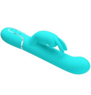 Pretty Love Beaded Rabbit Vibrator in Aqua – image 3