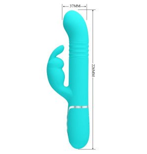 Pretty Love Hasenvibrator mit Perlen in Wassergrün – Bild 7