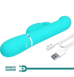 Pretty Love Hasenvibrator mit Perlen in Wassergrün – Bild 9