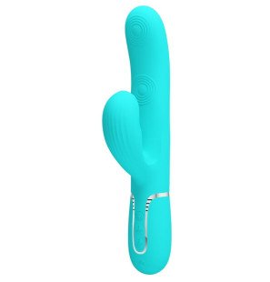 Pretty Love vibromasseur rabbit et point G 3-en-1 vert d’eau – photo 1