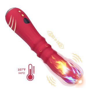 ARMONY Temperature-Adjustable A-Spot Vibrator and Dildo, Red – image 2