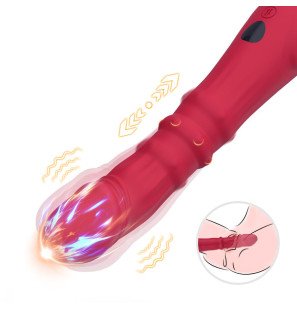 ARMONY Temperature-Adjustable A-Spot Vibrator and Dildo, Red – image 9