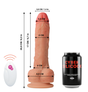 Realistic Remote-Controlled Vibrator Master Huck 20,9 cm – image 2