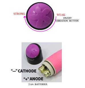BAILE realistic pink vibrator 23 cm – image 6