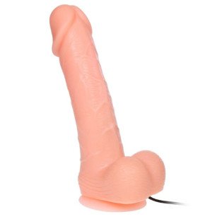 Realistyczne dildo BAILE 20 cm z wibracją i rotacją – zdjęcie 1