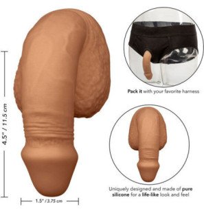 Silikon-Penis-Packer 12,75 cm in Karamell – Bild 4