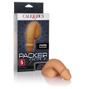 Silikon-Penis-Packer 12,75 cm in Karamell – Bild 5