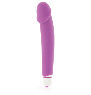 Realistisch geformter Silikonvibrator Dolce Vita in Lila – Bild 3