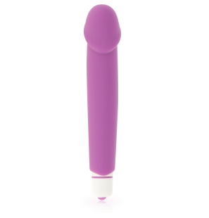 Realistisch geformter Silikonvibrator Dolce Vita in Lila – Bild 4