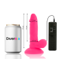 DIVERSIA flexible vibrating dildo 17 cm pink – image 3