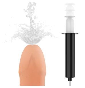Mythology dildo z funkcją ejakulacji z silikonu z przyssawką, 16,5 cm – zdjęcie 2