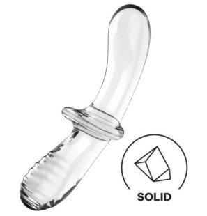 Satisfyer Double Crystal borosilicate glass dildo – image 1