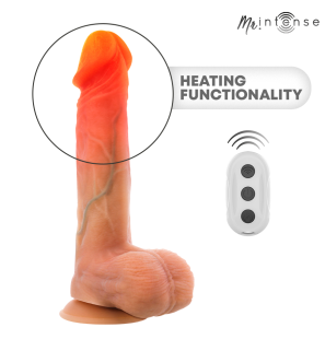 Logan silicone vibrator dildo with warming function and remote control 20 cm – image 8