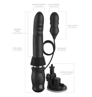 Automatic silicone thrusting vibrator with vibration and suction cup – image 5