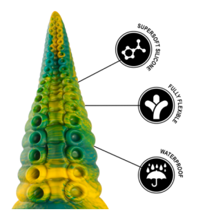 EPIC Cetus, gode vert en silicone petit format – photo 8