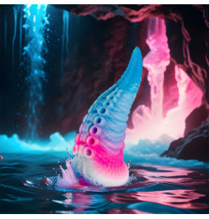Phorcys Small Blue Silicone Dildo – image 2