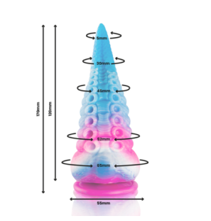 Phorcys Small Blue Silicone Dildo – image 3