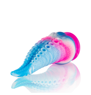 Gode Phorcys en silicone bleu, petit format – photo 6