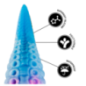 Phorcys Small Blue Silicone Dildo – image 7
