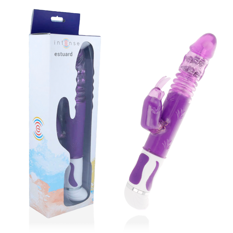 Intense rotating vibrator with up-and-down motion, lilac, 9 cm – image 1 Intense rotating vibrator with up-and-down motion, lilac, 9 cm – image 1