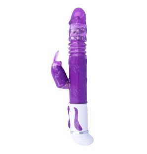 Intensiver rotierender Vibrator mit Auf-und-ab-Bewegung, fliederfarben, 9 cm – Bild 2