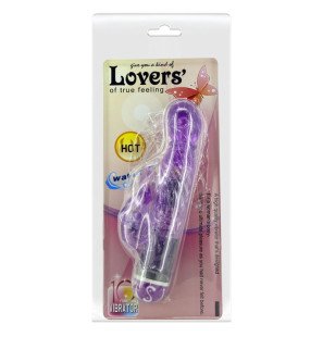 BAILE multi-speed vibrator with lilac stimulator – image 2