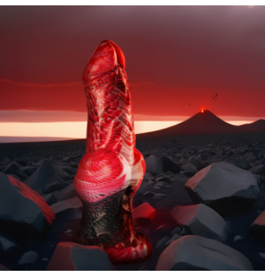 Helios silicone dildo with heating function and testicles – image 2