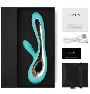 LELO Soraya 2 rabbit vibrator in aqua green, 44 mm – image 2