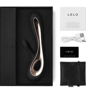 LELO Soraya 2 Black Rabbit Vibrator, 44 mm – image 2