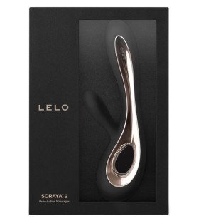 LELO Soraya 2 – czarny wibrator króliczek 44 mm – zdjęcie 3
