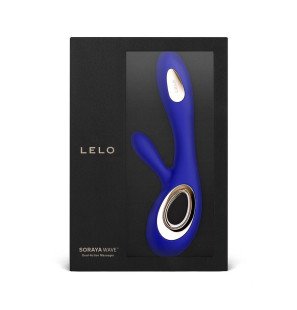 Wibrator typu rabbit LELO Soraya Wave w kolorze granatowym – zdjęcie 4