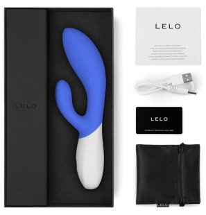 LELO Ina Wave 2 vibrator with moving stimulation in blue – image 3