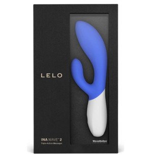 LELO Ina Wave 2 vibrator with moving stimulation in blue – image 4