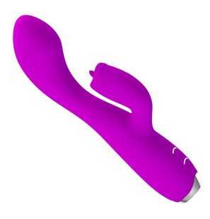 Pretty Love Gloria wiederaufladbarer wasserfester Rabbit-Vibrator, lila – Bild 1