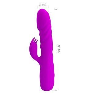 Vibromasseur lapin rechargeable violet Pretty Love Melanie – photo 5