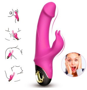 ARMONY rabbit vibrator with rotating function 49 mm fuchsia – image 2