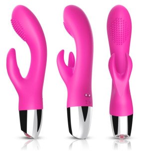 Armony Fuchsia vibromasseur rabbit pour le bien-être intime, format 46 mm – photo 1