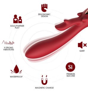 Armony gebogen konijnvibrator voor intieme wellness, 42 mm – foto 1