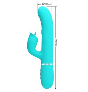 Vibromasseur lapin Pretty Love vert d’eau pour une stimulation ciblée – photo 2