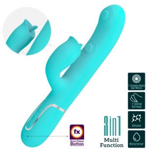 Vibromasseur lapin Pretty Love vert d’eau pour une stimulation ciblée – photo 3