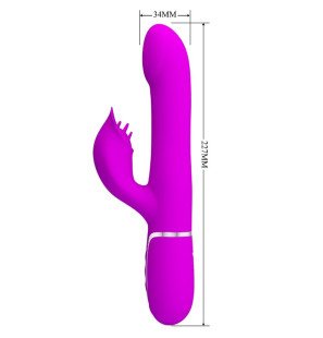 Vibromasseur lapin violet Pretty Love avec motif perlé – photo 7