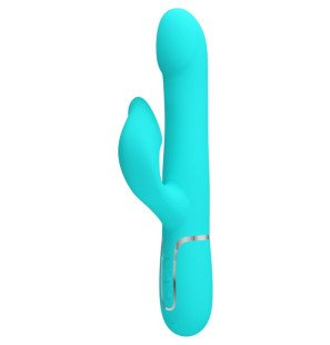 Watergroene parel konijnvibrator voor intieme wellness