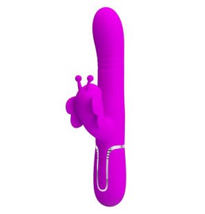 Vibromasseur rabbit multifonction Pretty Love avec design papillon – photo 1