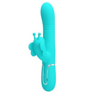 Pretty Love Multifunctional Rabbit Vibrator with Butterfly Detail – image 1