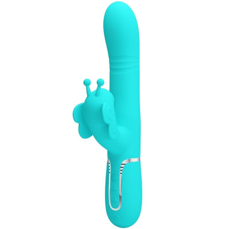 Pretty Love Multifunctional Rabbit Vibrator with Butterfly Detail – image 1