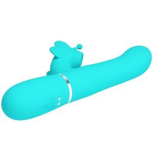 Pretty Love multifunktionaler Rabbit-Vibrator mit Schmetterlingsdetail – Bild 4