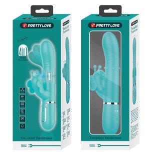 Pretty Love multifunktionaler Rabbit-Vibrator mit Schmetterlingsdetail – Bild 11